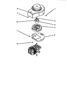 Engine Assembly 1 Diagram and Parts List for 10301 590001-5999999 Lawn Boy Lawn Mower